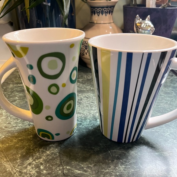 Other - Colorful Ceramic Mugs - Set of Two
